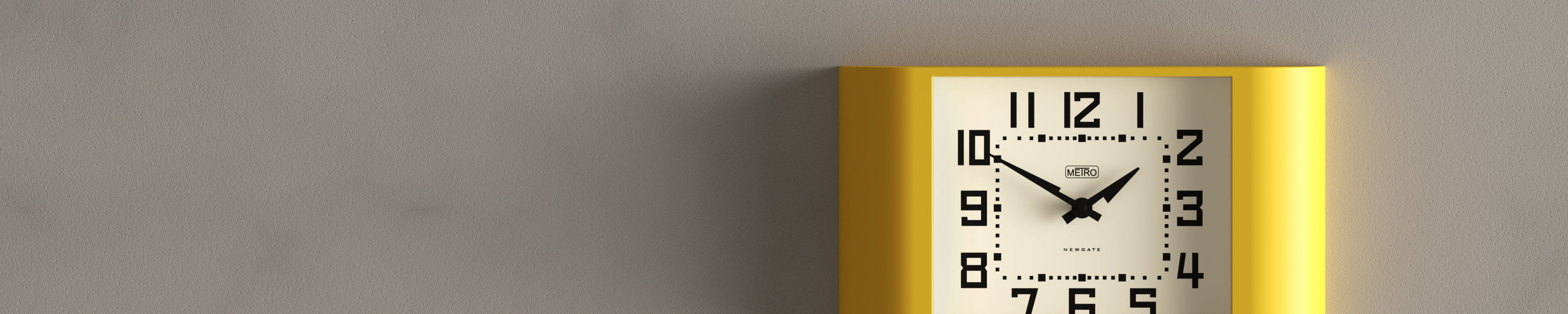 Yellow Clocks - Yellow Wall Clocks - Newgate World