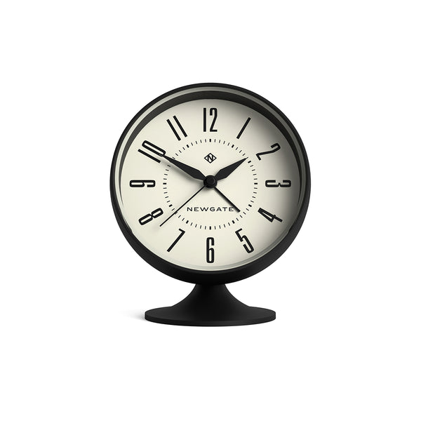 Newgate Spheric alarm clock in black