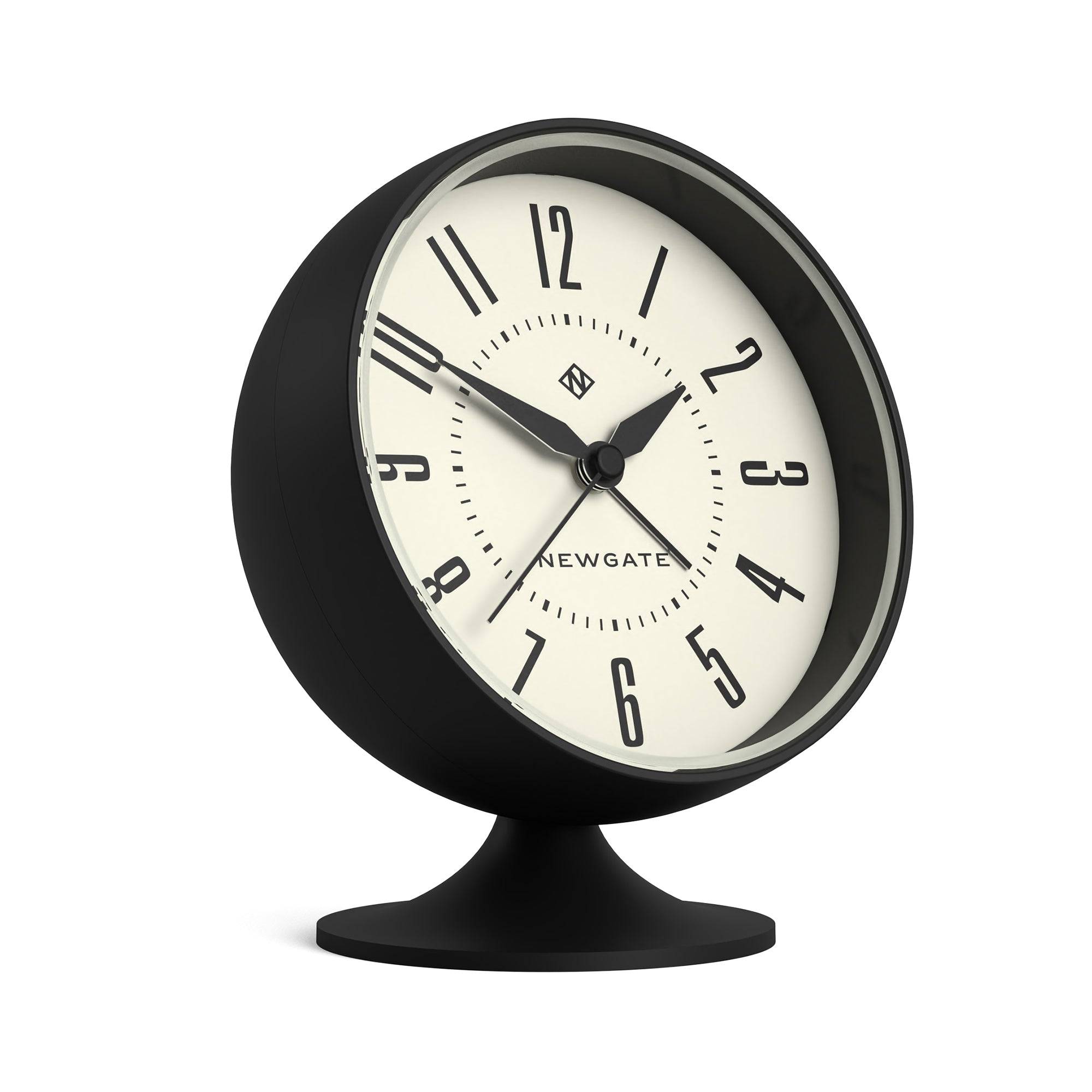 Spheric Alarm Clock | Mid-Century Alarm/Desk Clock | Silent 'No