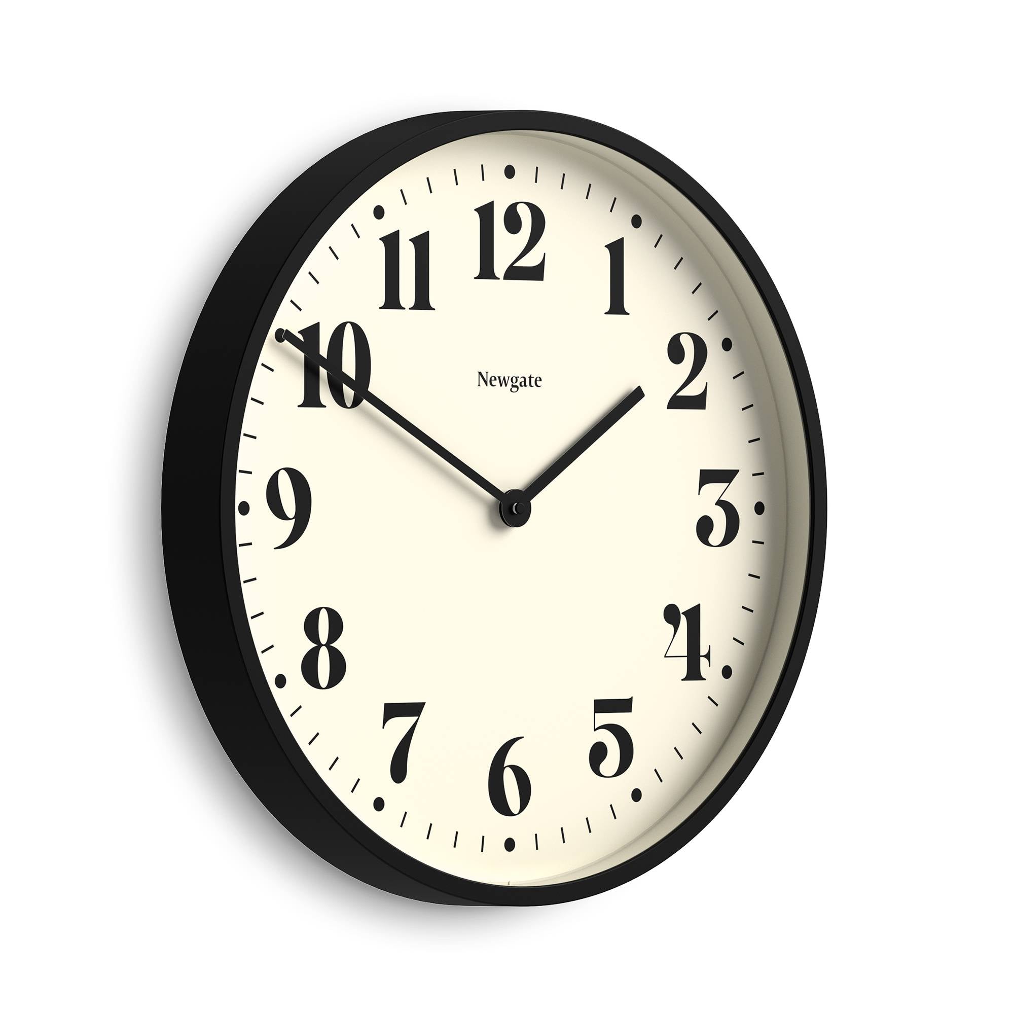 Newgate Number Two wall clock in black – Newgate World
