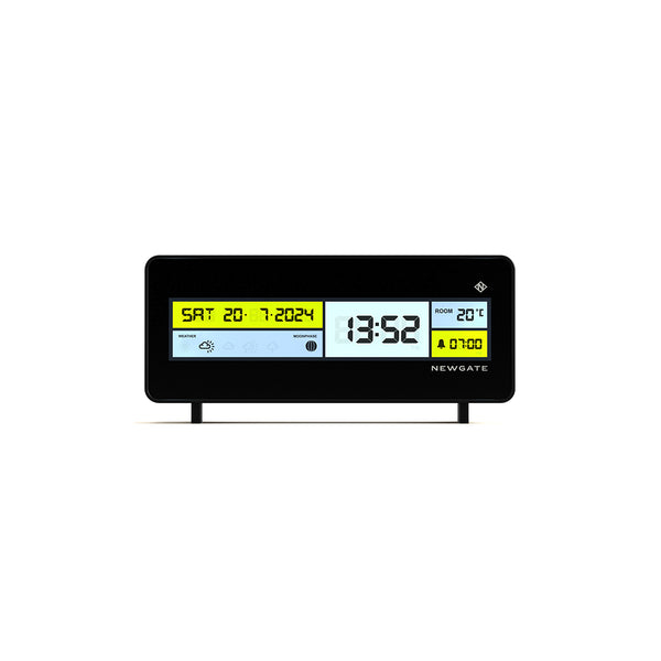 Newgate Futurama LCD clock in black