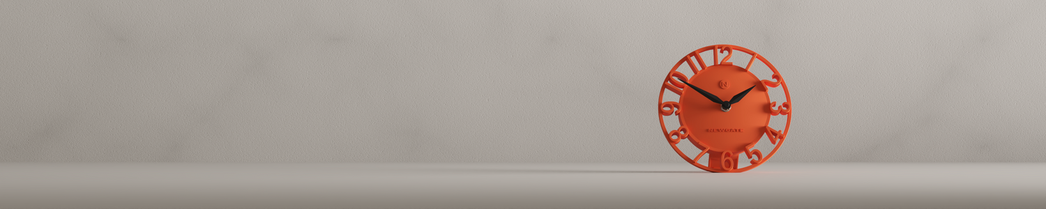 Mantel Clocks - Colour - Orange