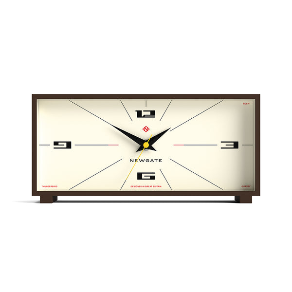 Newgate Thunderbird mantel clock in brown