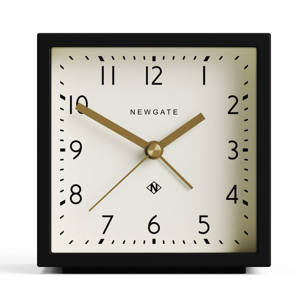 Newgate Equinox alarm clock in black