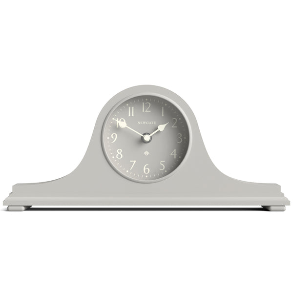 Newgate Time Machine mantel clock in light grey