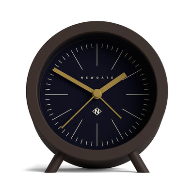 Newgate Fred alarm clock in brown and blue