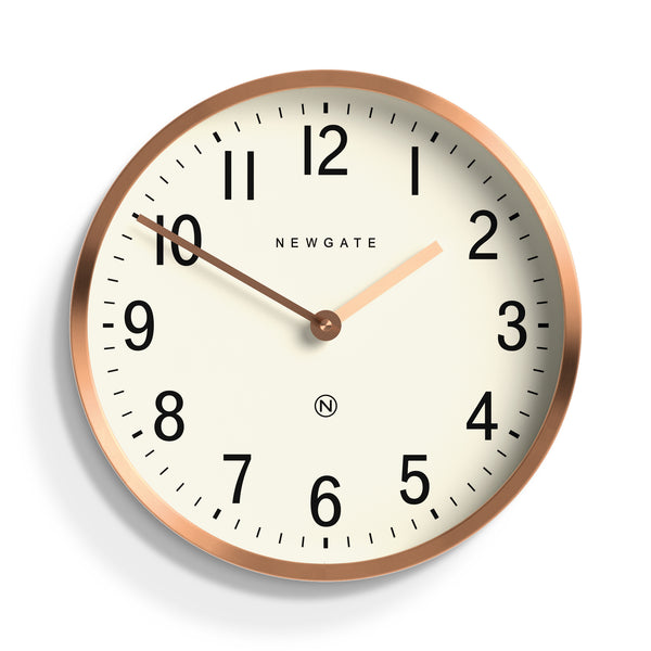 Newgate Master Edwards wall clock in copper