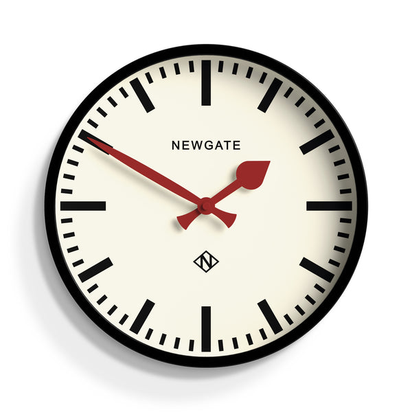 Newgate Luggage wall clock in black