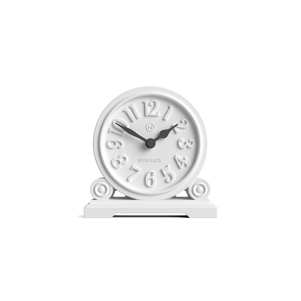 Newgate Apothecary mantel clock in white