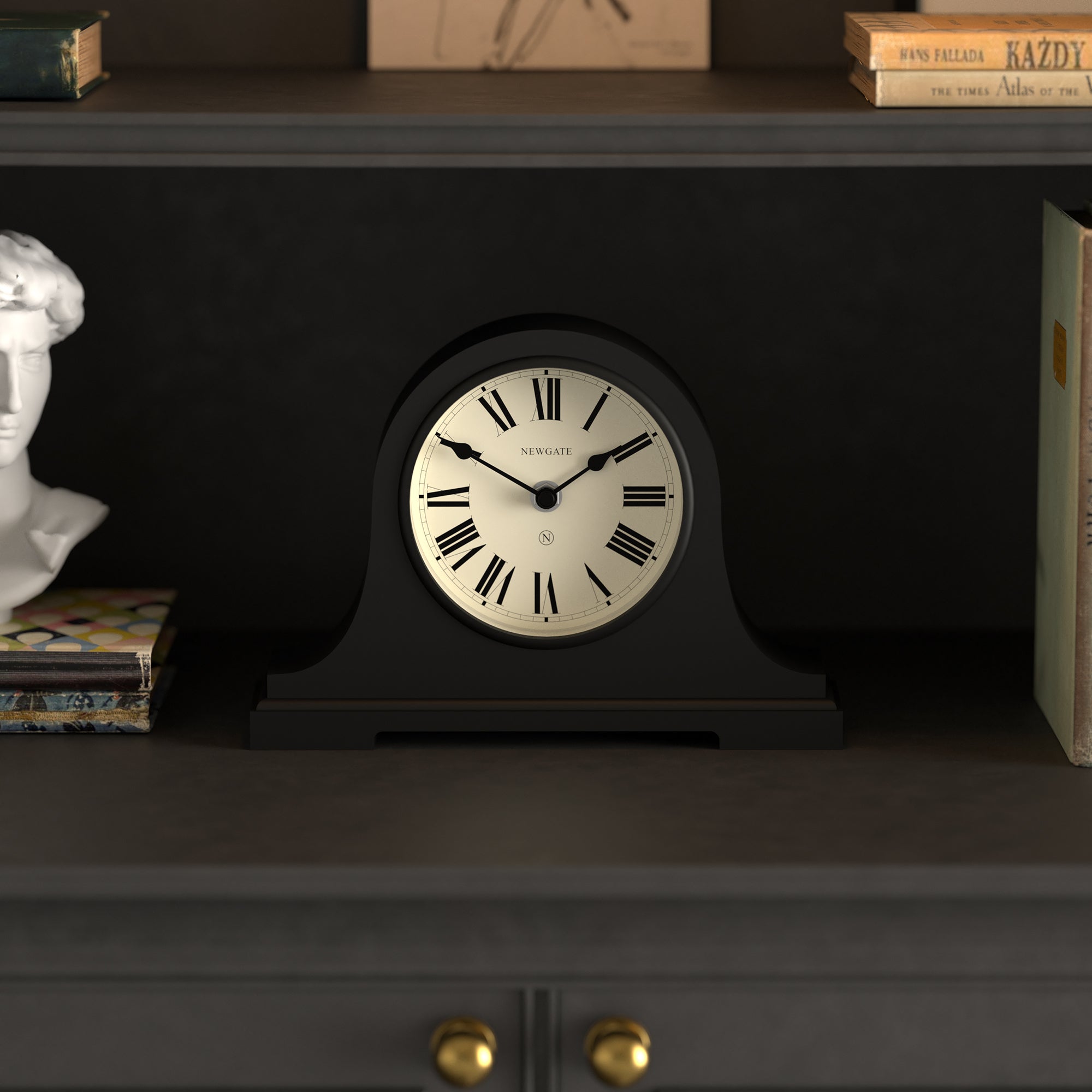 Newgate Broadway mantel clock in black – Newgate World