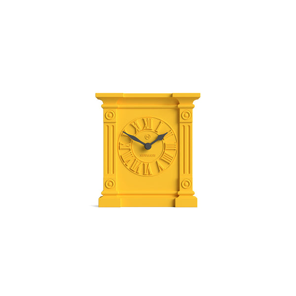 Newgate Engineers mantel clock in yellow