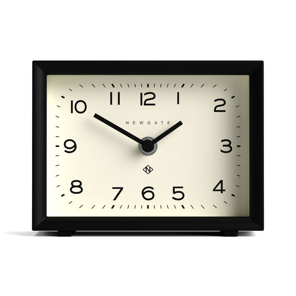 Newgate Henry mantel clock in black