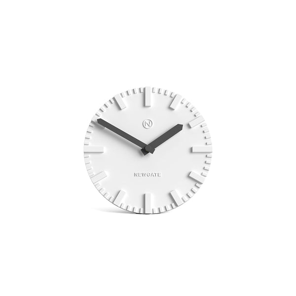 Newgate Kiosk mantel clock white