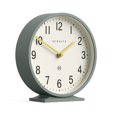 Newgate Q Mantel clock in asparagus green