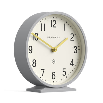 Newgate Q Mantel clock in grey