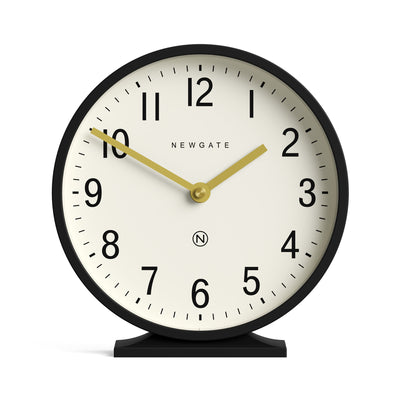 Newgate Q Mantel clock in black