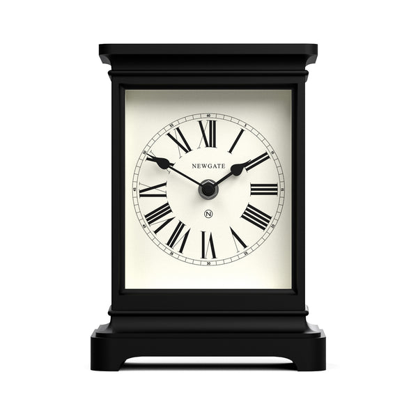 Newgate Time Lord mantel clock in black