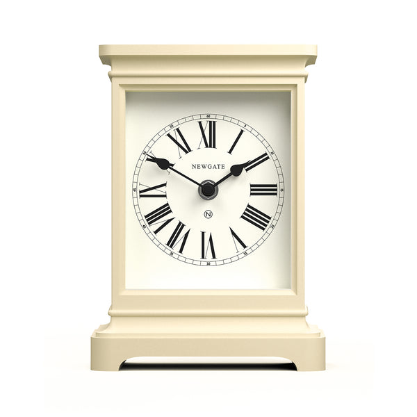 Newgate Time Lord mantel clock in cream