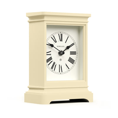 Newgate Time Lord mantel clock in cream