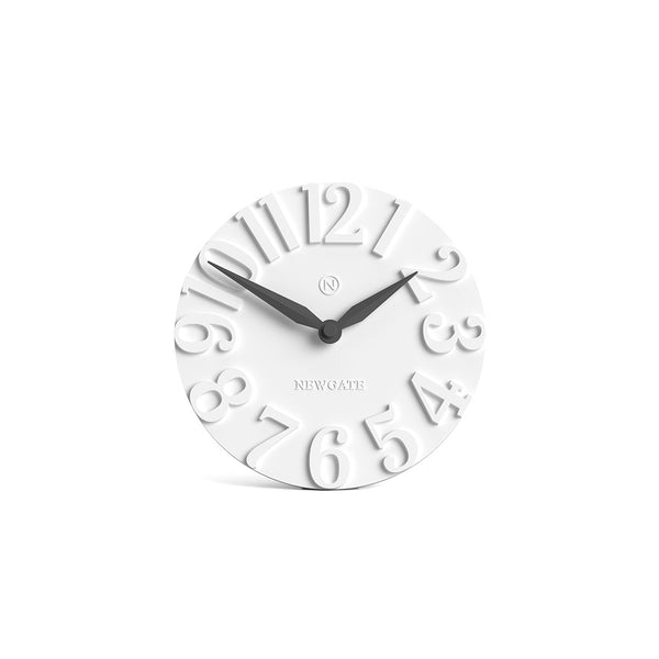 Newgate Waterloo mantel clock in white