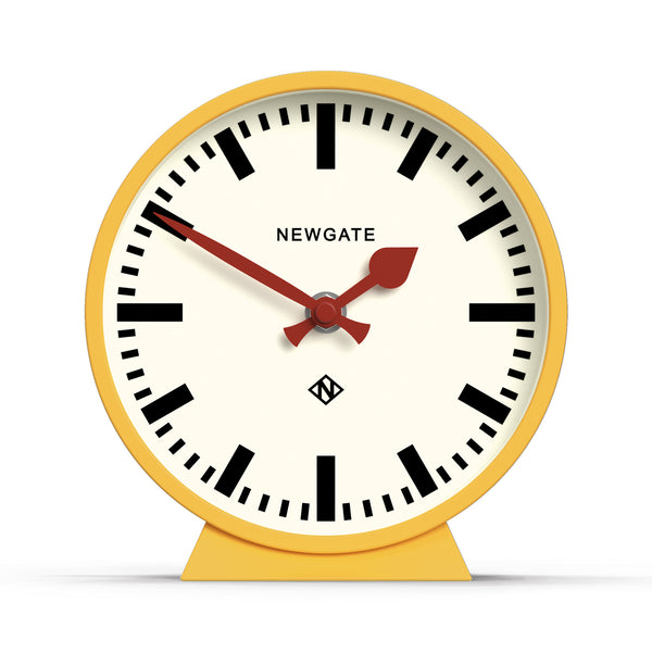 Newgate M Mantel Railway clock in yellow