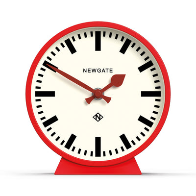 Newgate M Mantel Railway clock in red
