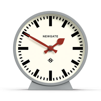 Newgate M Mantel Railway clock in grey