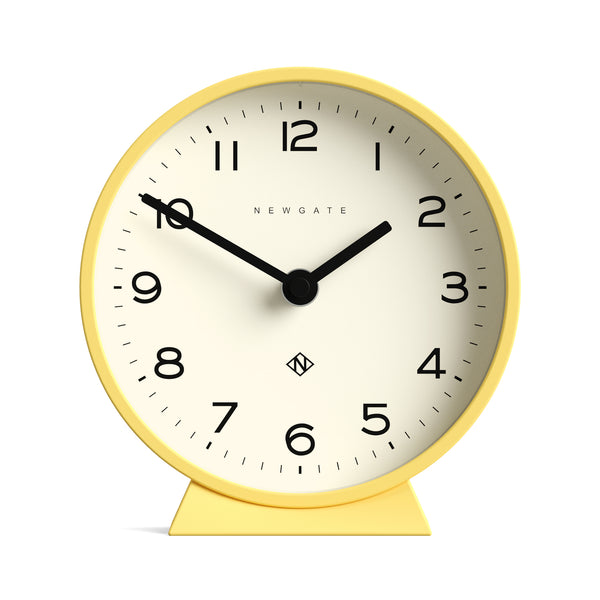 Newgate M Mantel Echo clock in yellow