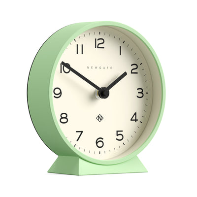 Newgate M Mantel Echo clock in neo-mint