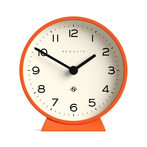 Newgate M Mantel Echo clock in orange