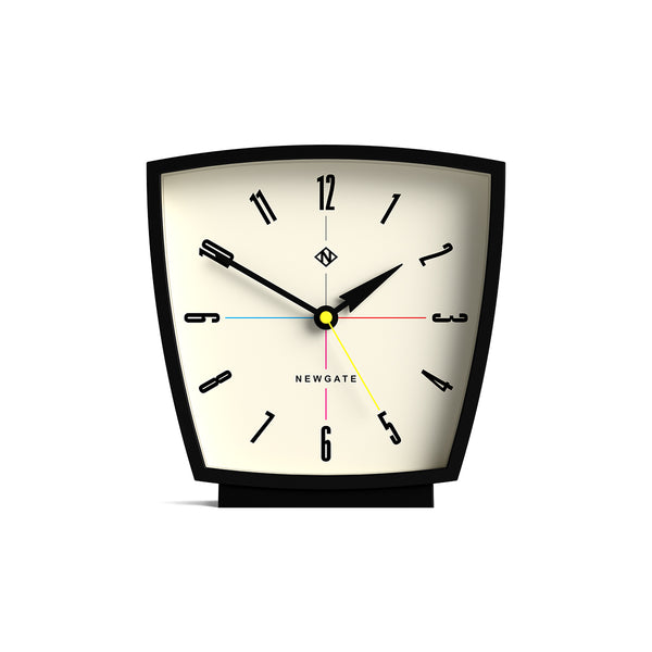 Newgate Odyssey mantel clock in black
