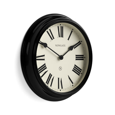 Newgate Notting Hill wall clock in gloss black