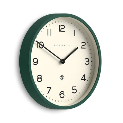 Newgate Echo Number Four wall clock in eden green