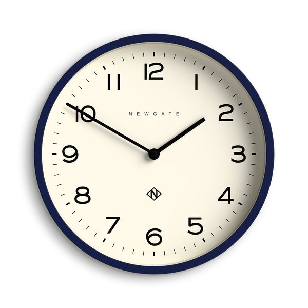 Newgate Echo Number Four wall clock in midnight blue