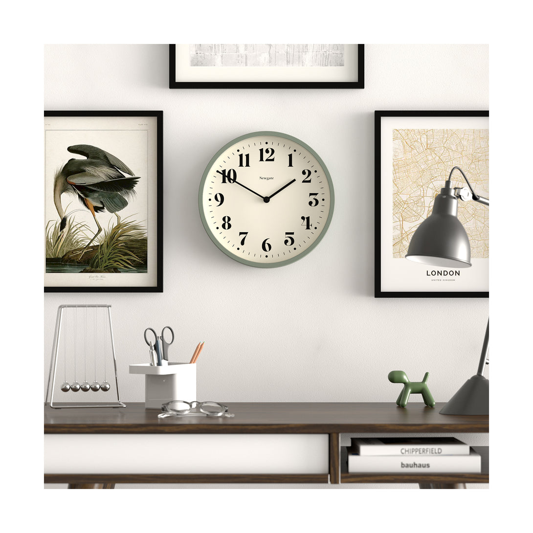 Newgate Number Four wall clock in green – Newgate World