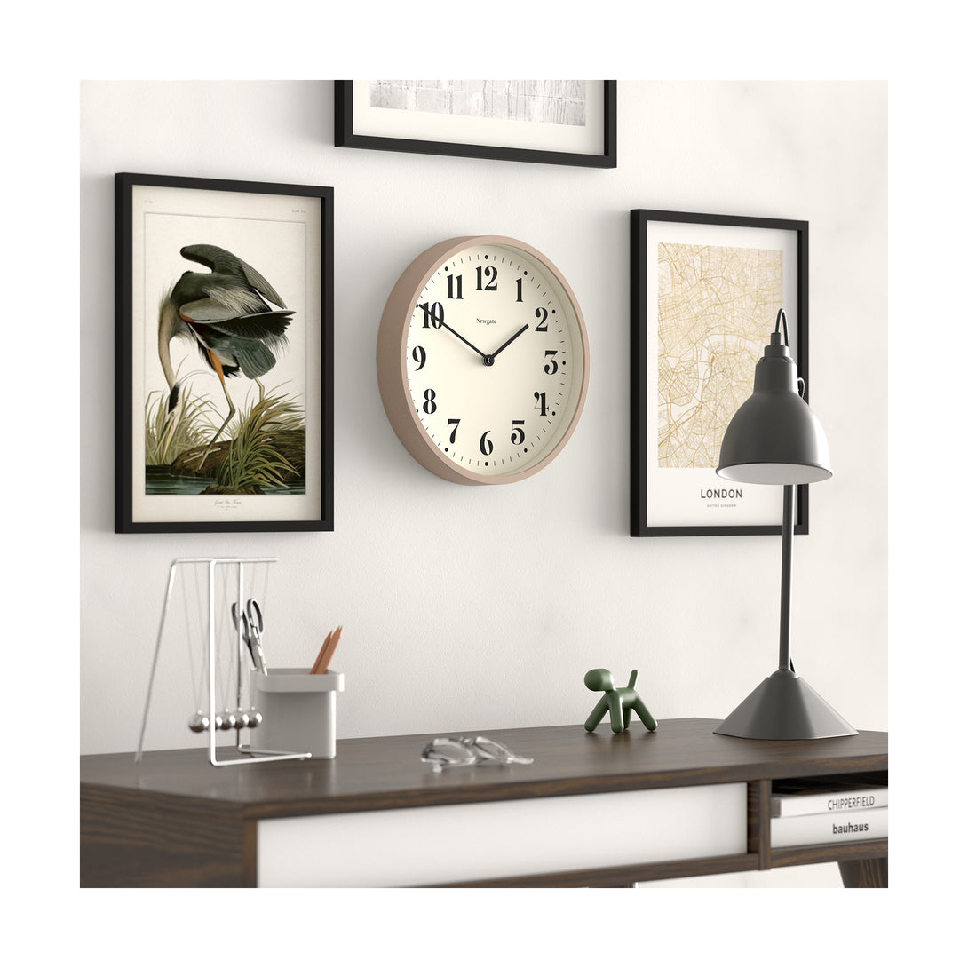Newgate Number Four wall clock in stone grey – Newgate World