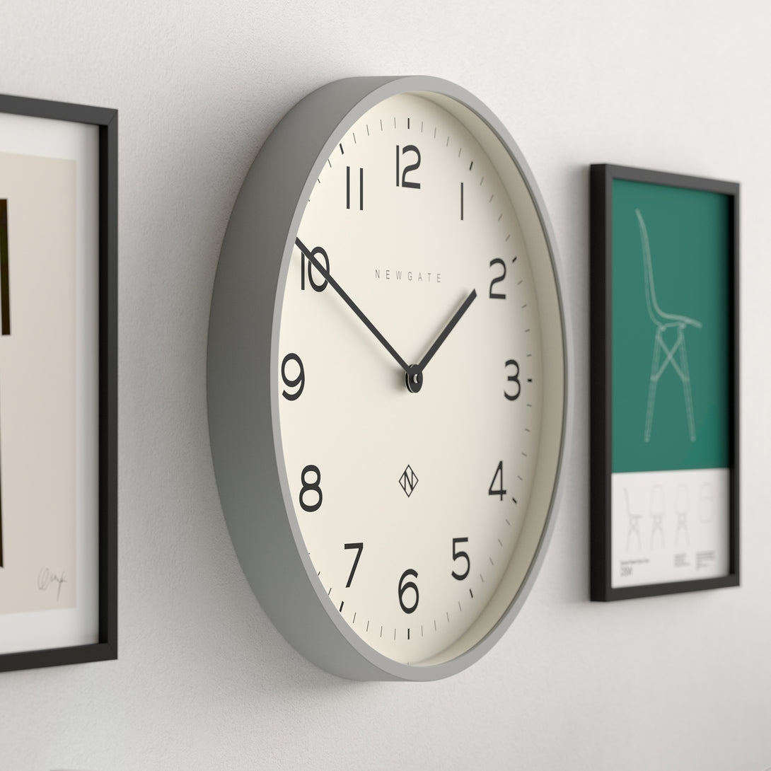 Newgate Echo Number Two wall clock in grey – Newgate World
