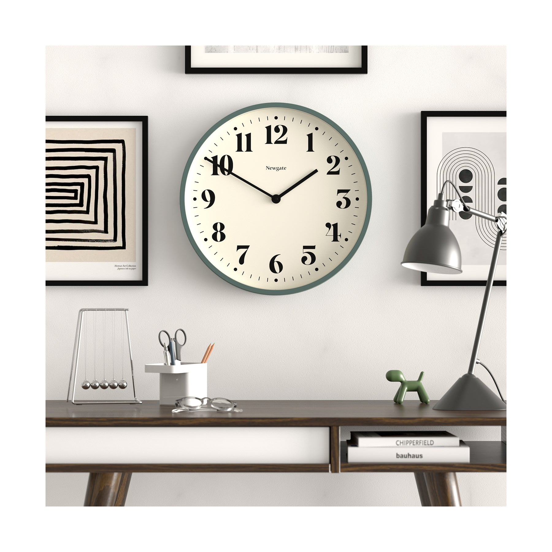Newgate Number Two Wall Clock in Asparagus Green – Newgate World