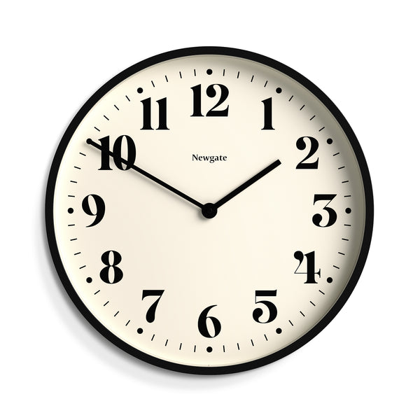 Newgate Number Two wall clock in black