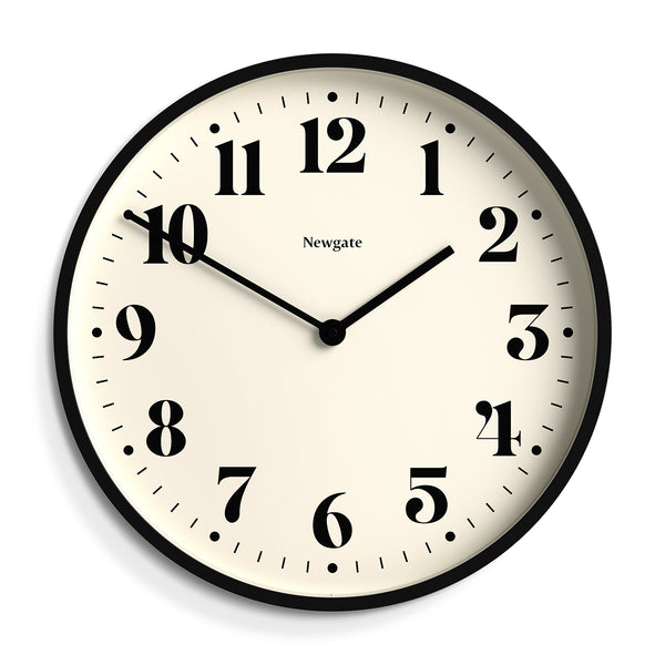 Newgate Number Two wall clock in black