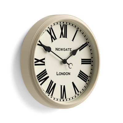 Newgate Spitalfields wall clock in gloss cream