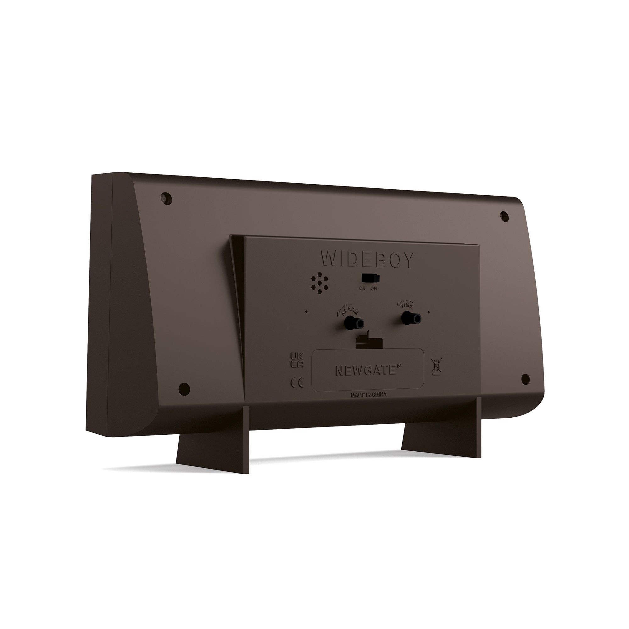 Newgate Wideboy alarm clock in mocha brown – Newgate World