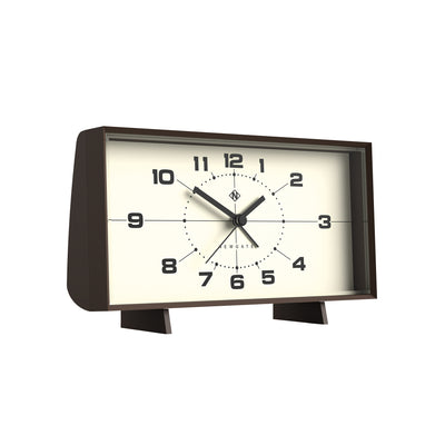 Newgate Wideboy alarm clock in mocha brown