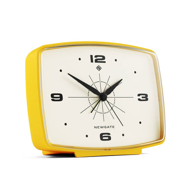 Newgate Brooklyn alarm clock in yellow