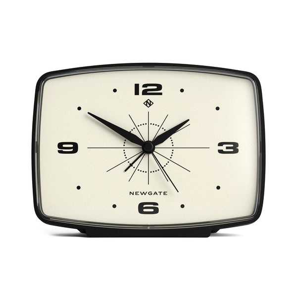 Newgate Brooklyn alarm clock in black