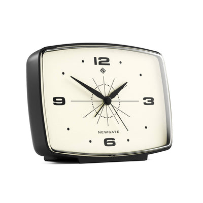 Newgate Brooklyn alarm clock in black