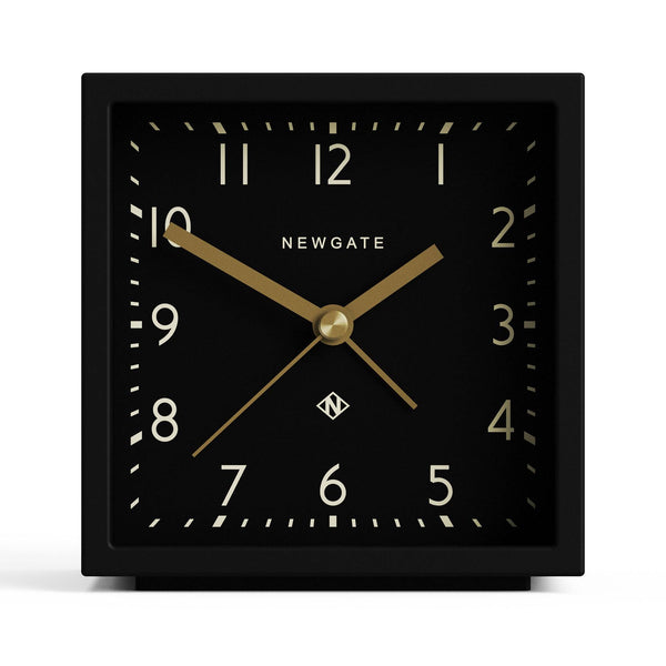 Newgate Equinox alarm clock in black