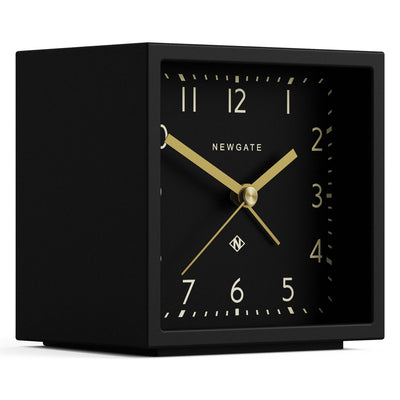 Newgate Equinox alarm clock in black