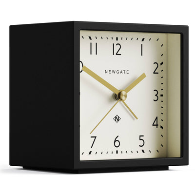 Newgate Equinox alarm clock in black