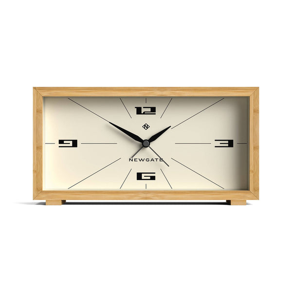 Newgate Lemur alarm clock in bamboo